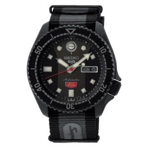 thearwatches-reloj-seiko-SRPJ75 Reloj SEIKO 5 Sport Negro Super Cub Edición Limitada SRPJ75K1