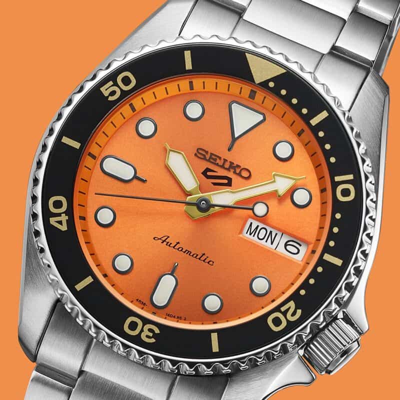 Reloj SEIKO 5 Sport Naranja SRPK35K1