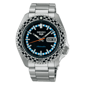 thearwatches-reloj-seiko-SRPK67K1 Reloj SEIKO 5 Sport Black "Checker Flag" Edición Especial SRPK67K1