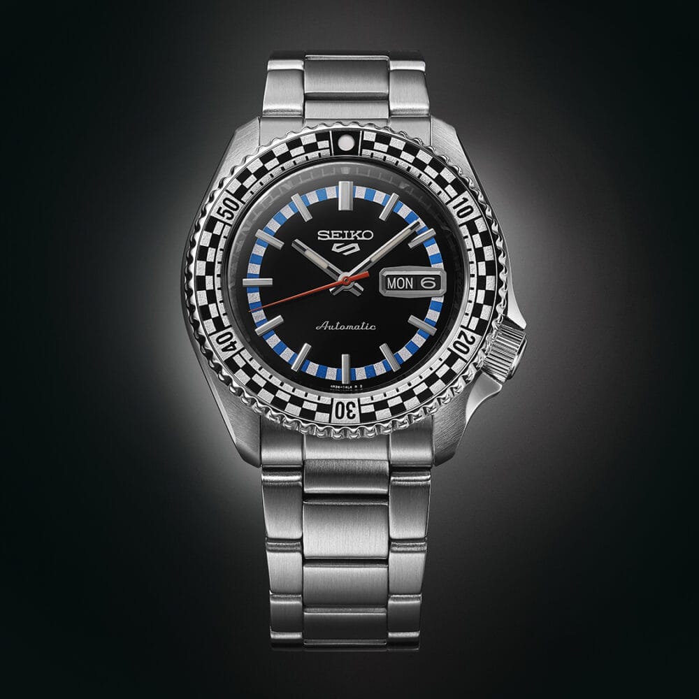 thearwatches-reloj-seiko-SRPK67K1_2 Reloj SEIKO 5 Sport Black "Checker Flag" Edición Especial SRPK67K1