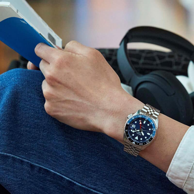 thearwatches-reloj-seiko-SSK003K1_03 Reloj SEIKO 5 Sport GMT Azul SSK003K1