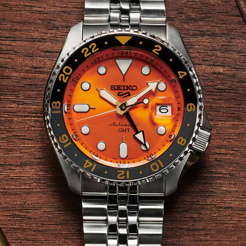 thearwatches-reloj-seiko-SSK005K1_2 Reloj SEIKO 5 Sport GMT Naranja SSK005K1