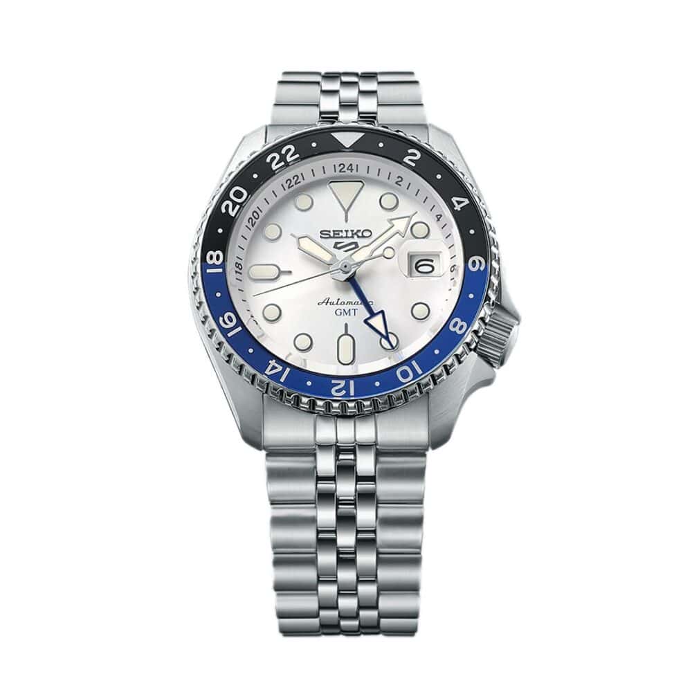 thearwatches-reloj-seiko-SSK033K1_1 Reloj SEIKO 5 Sport GMT Blanco SSK033K1