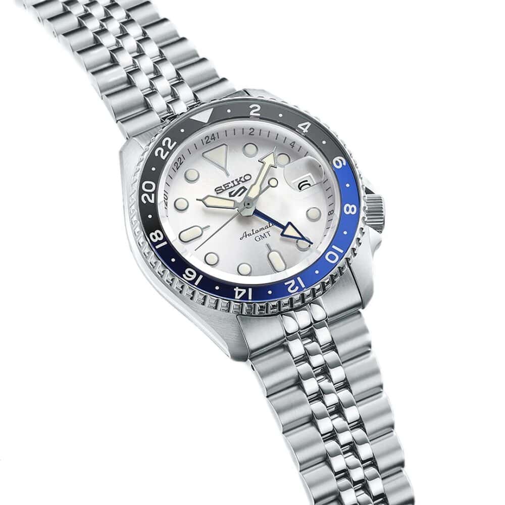thearwatches-reloj-seiko-SSK033K1_2 Reloj SEIKO 5 Sport GMT Blanco SSK033K1