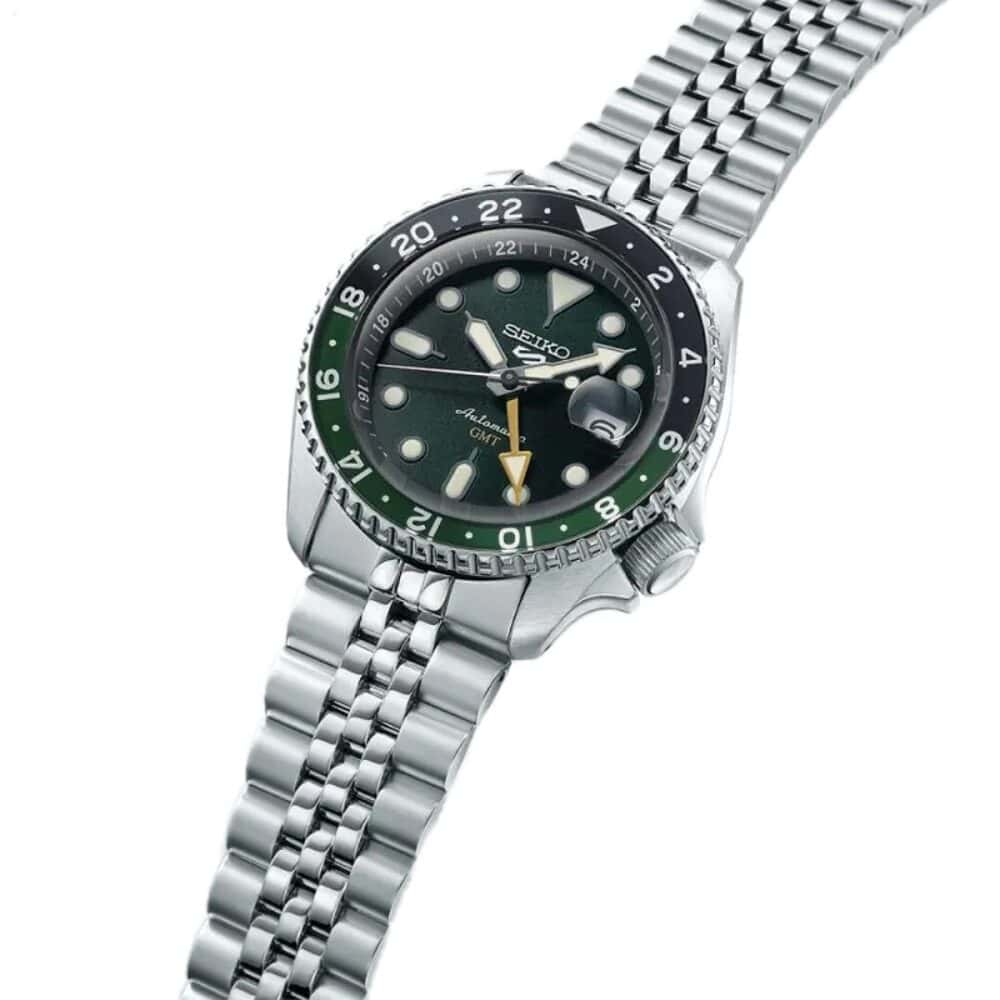 thearwatches-reloj-seiko-SSK035K1_1 Reloj SEIKO 5 Sport GMT Verde SSK035K1