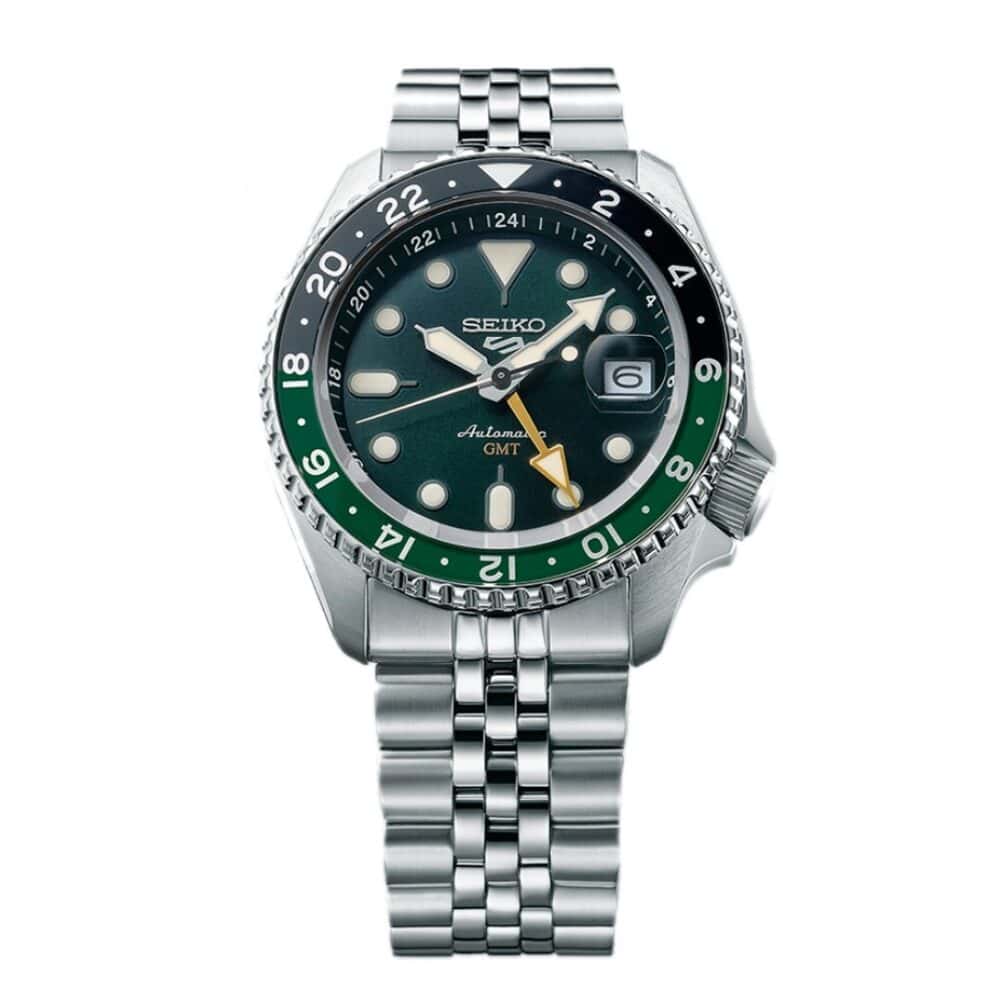 thearwatches-reloj-seiko-SSK035K1_2 Reloj SEIKO 5 Sport GMT Verde SSK035K1