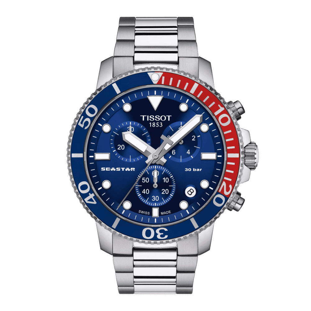 Reloj Tissot Tissot Seastar 1000 Chronograph 45.5mm Azul T120.417.11.041.03