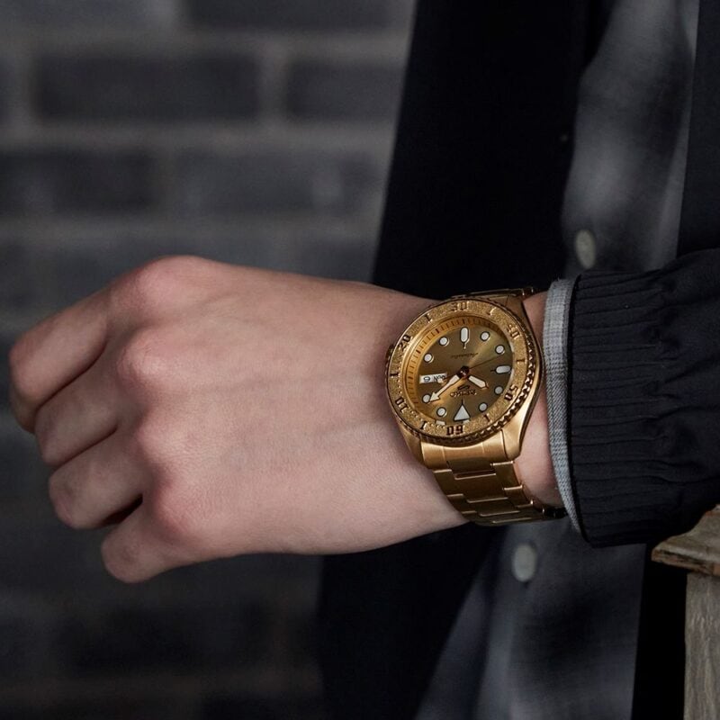 thearwatches-reloj-seiko-SRPE74_1 Reloj SEIKO 5 Sport Gold SRPE74K1
