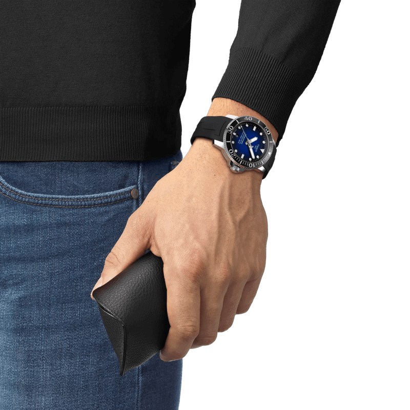 Reloj Tissot Seastar 1000 Automatic 43mm Negro/Azul T120.407.17.041.00