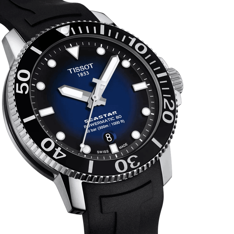 Reloj Tissot Seastar 1000 Automatic 43mm Negro/Azul T120.407.17.041.00