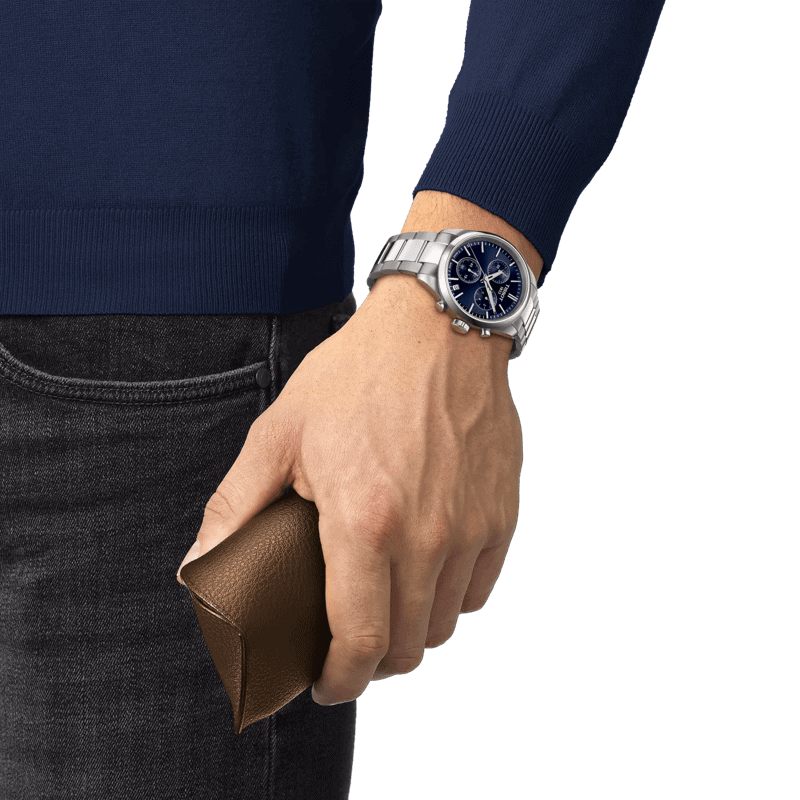 Reloj Tissot PR 100 Quartz Blue 40mm Chronograph T150.417.11.041.00