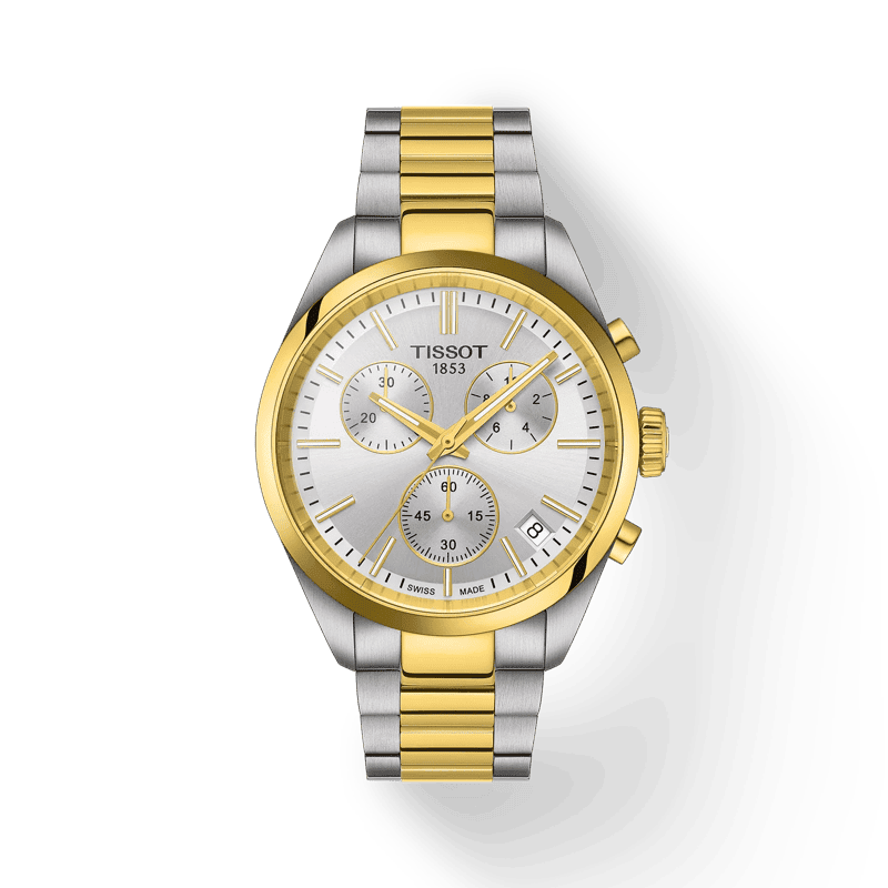 thearwatches_Reloj_Tissot_T150.417.22.031.00 Reloj Tissot PR 100 Chronograph Plata/Dorado T150.417.22.031.00