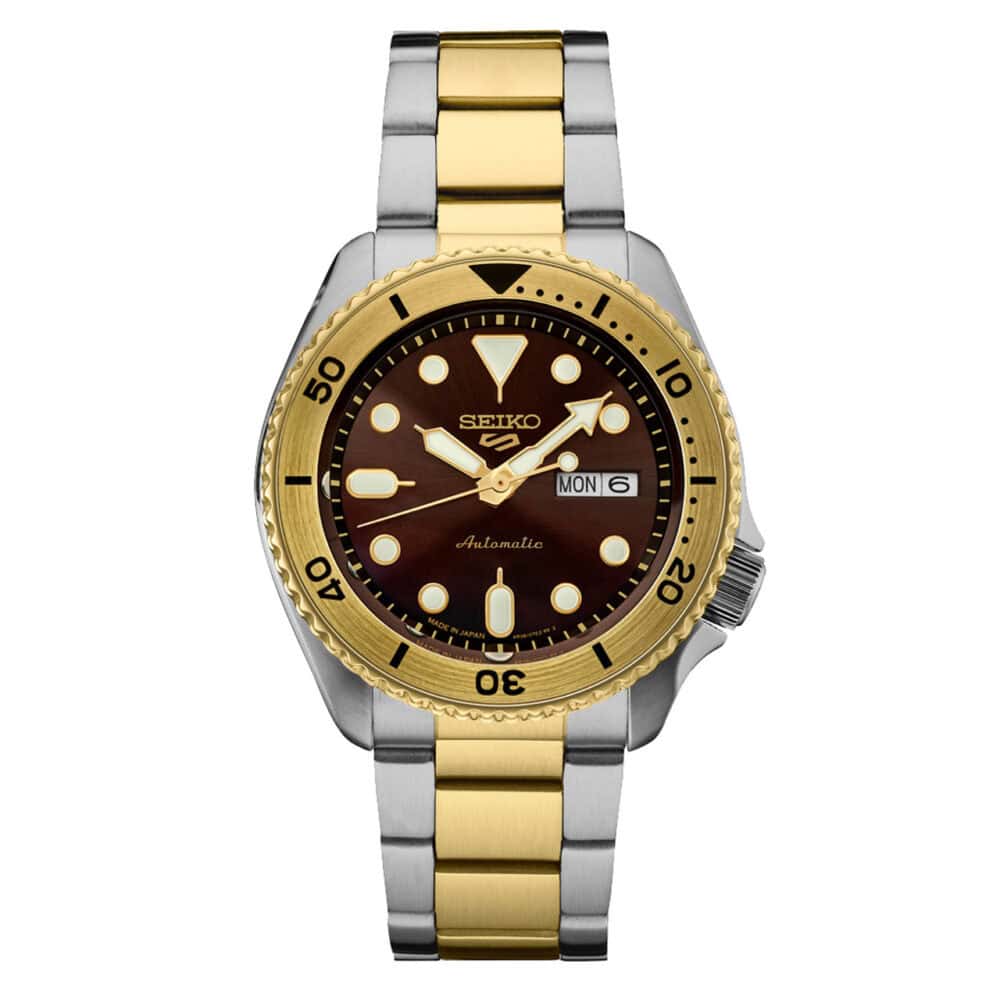 thearwatches-reloj-seiko-SRPK24 Reloj Seiko 5 Sports U.S. Special Creation "Sunray Brown" SRPK24