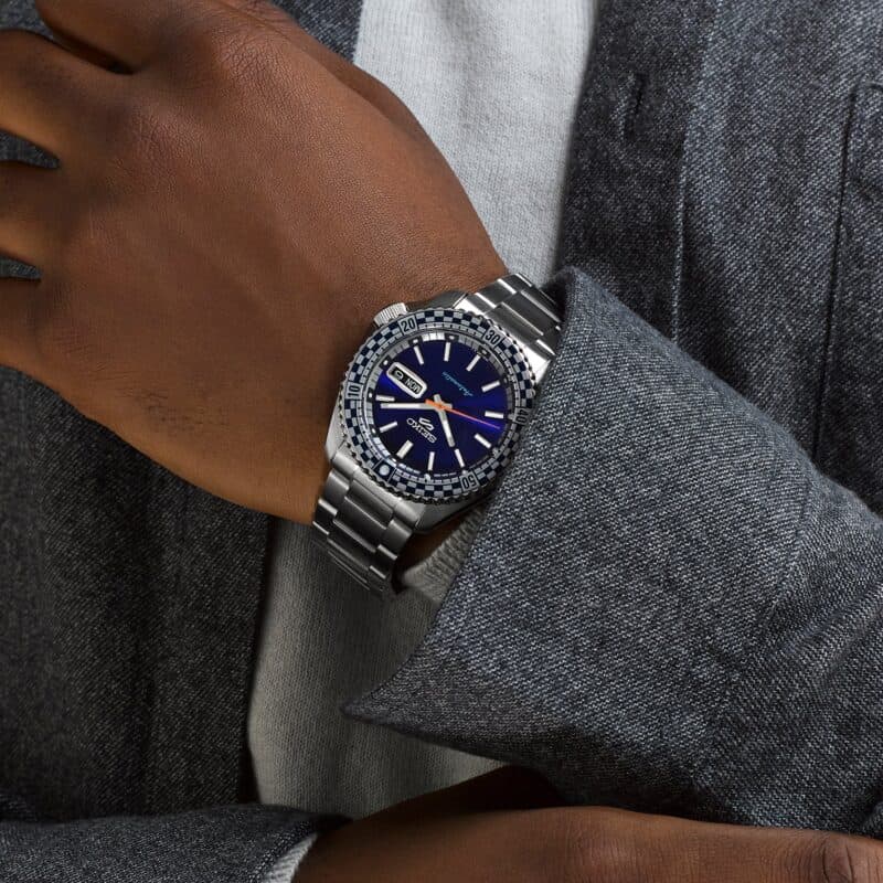 thearwatches-reloj-seiko-SRPK65K1_5 Reloj SEIKO 5 Sport Petrol Blue "Checker Flag" Edición Especial SRPK65K1