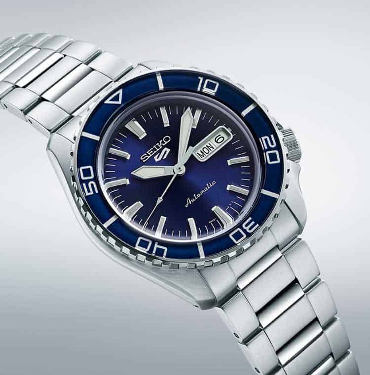 thearwatches-reloj-seiko-SRPK97K1_1 Reloj SEIKO 5 Sport Azul Sunray SRPK97K1