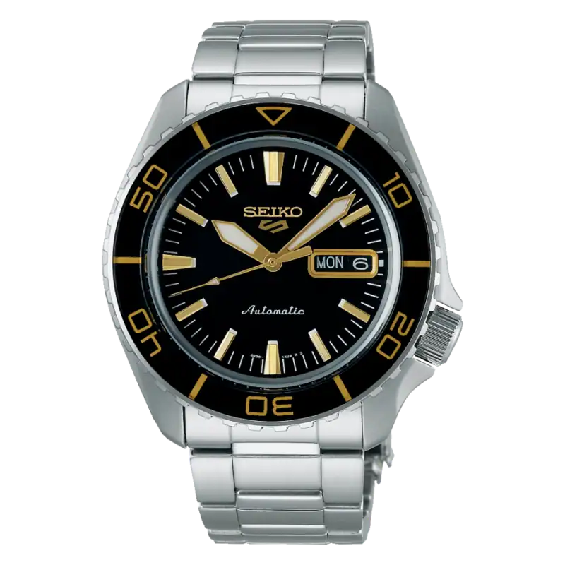 thearwatches-reloj-seiko-SRPK99K1 Reloj SEIKO 5 Sport Black & Gold SRPK99K1