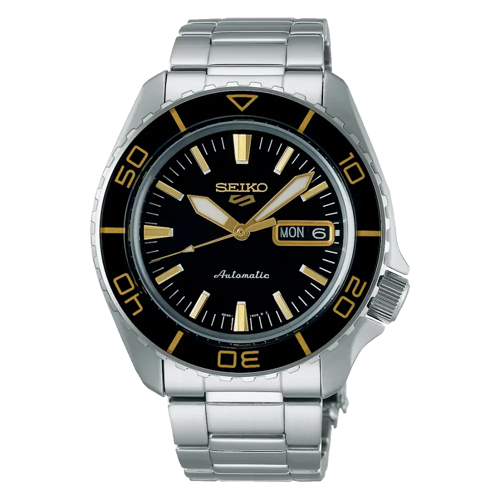 thearwatches-reloj-seiko-SRPK99K1 Reloj SEIKO 5 Sport Black & Gold SRPK99K1