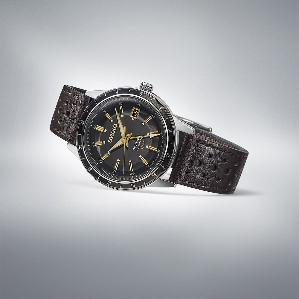 thearwatches-reloj-seiko-SSK013J1_2 Reloj SEIKO Presage Style 60’s GMT Black SSK013J1