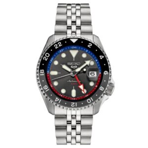 thearwatches-reloj-seiko-SSK019 Reloj SEIKO 5 Sport GMT Grey Carbon SSK019 "Made in Japan"