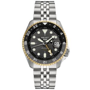 thearwatches-reloj-seiko-SSK021K1 Reloj SEIKO 5 Sport GMT Grey Carbon SSK021 "U.S. Special Creation"
