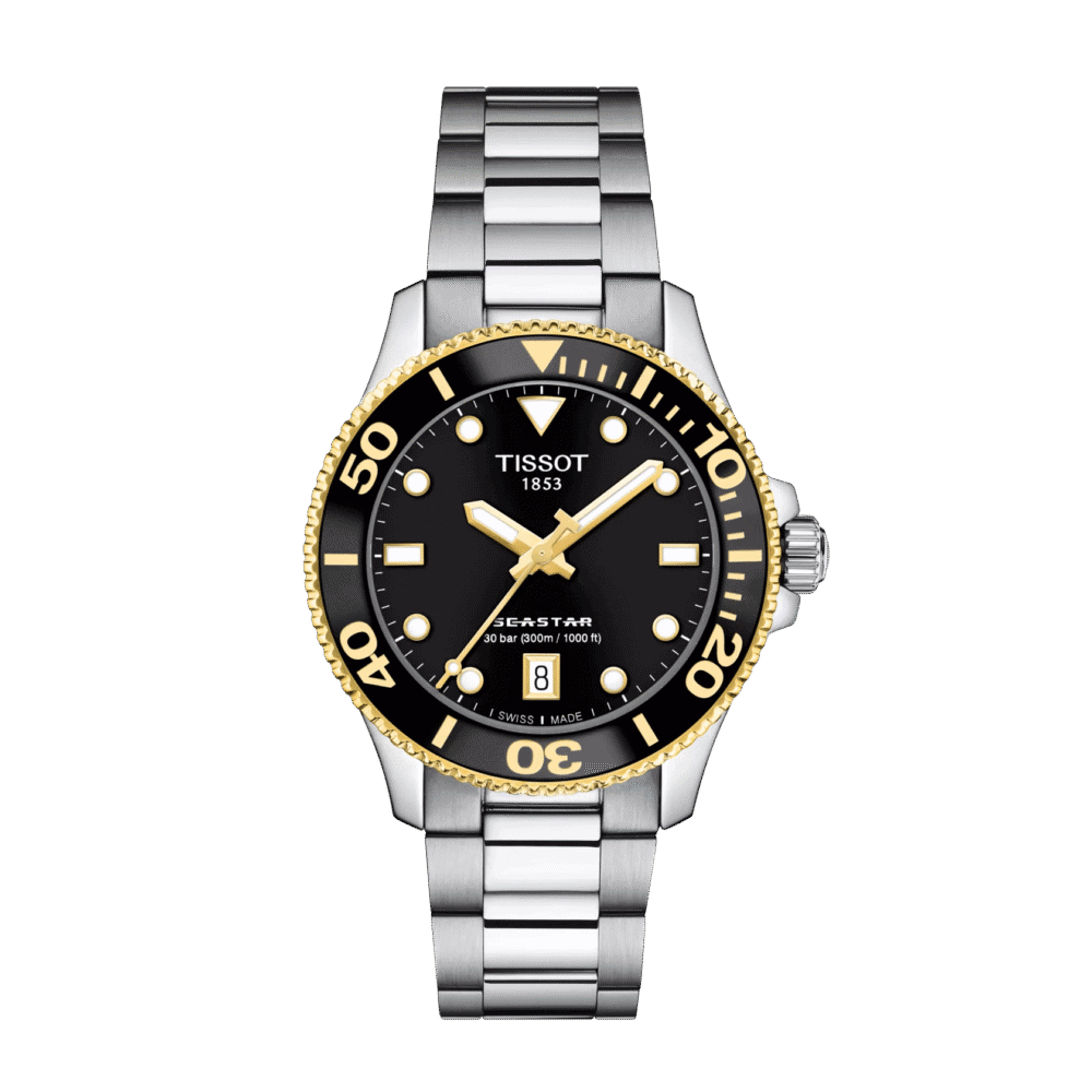 thearwatches_Reloj_Tissot_t120.210.21.051.00 Reloj Tissot Seastar 1000 36mm Negro/Dorado T120.210.21.051.00