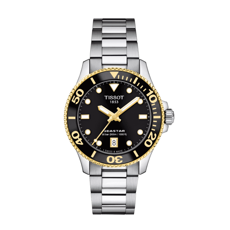 thearwatches_Reloj_Tissot_t120.210.21.051.00 Reloj Tissot Seastar 1000 36mm Negro/Dorado T120.210.21.051.00