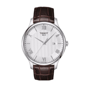thearwatches_Reloj_Tissot_T063.610.16.038.00 Reloj Tissot Tradition 42mm Plata/Cuero Marrón T063.610.16.038.00