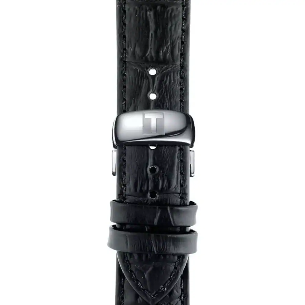 Reloj Tissot Tradition 42mm Negro/Cuero Negro T063.610.16.057.00