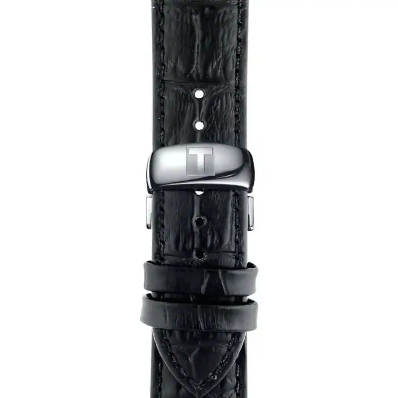 Reloj Tissot Tradition 42mm Negro/Cuero Negro T063.610.16.057.00