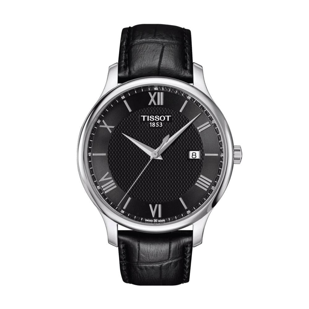 thearwatches_Reloj_Tissot_T063.610.16.058.00 Reloj Tissot Tradition 42mm Negro/Cuero Negro T063.610.16.058.00
