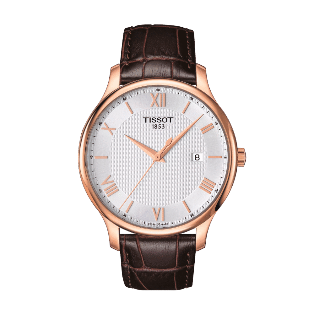 thearwatches_Reloj_Tissot_T063.610.36.038.00 Reloj Tissot Tradition 42mm Plata/Cuero Marrón T063.610.36.038.00