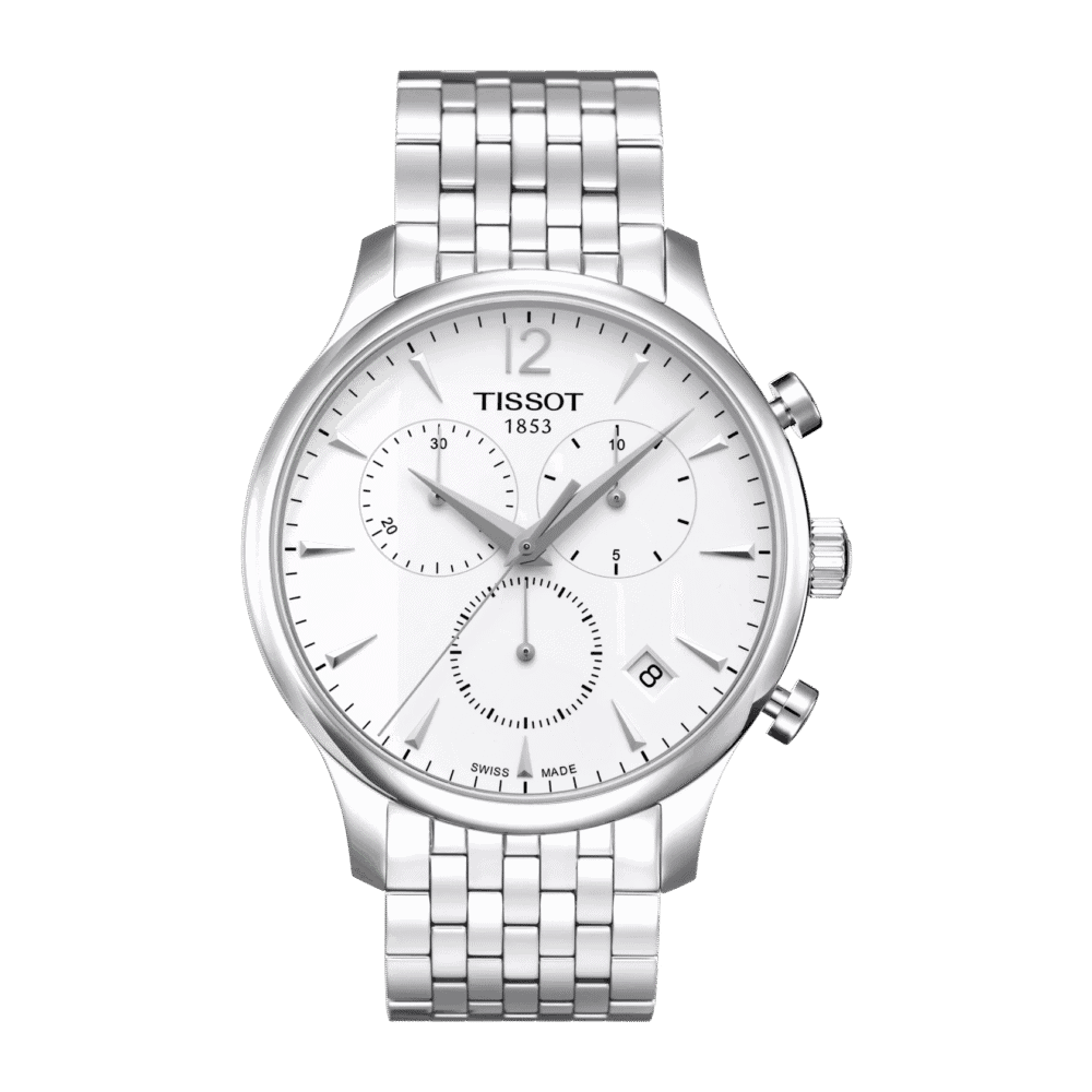 Reloj Tissot Tradition Chronograph 42mm Plata/Acero T063.617.11.037.00