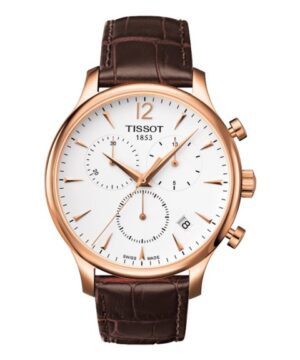 thearwatches_Reloj_Tissot_T063.617.36.037.00 Reloj Tissot Tradition Chronograph 42mm Plata/Cuero Marrón T063.617.36.037.00