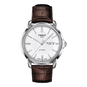 thearwatches_Reloj_Tissot_T065.430.16.031.00 Reloj Tissot Automatics III 39mm Plata/Cuero MarrónT065.430.16.031.00