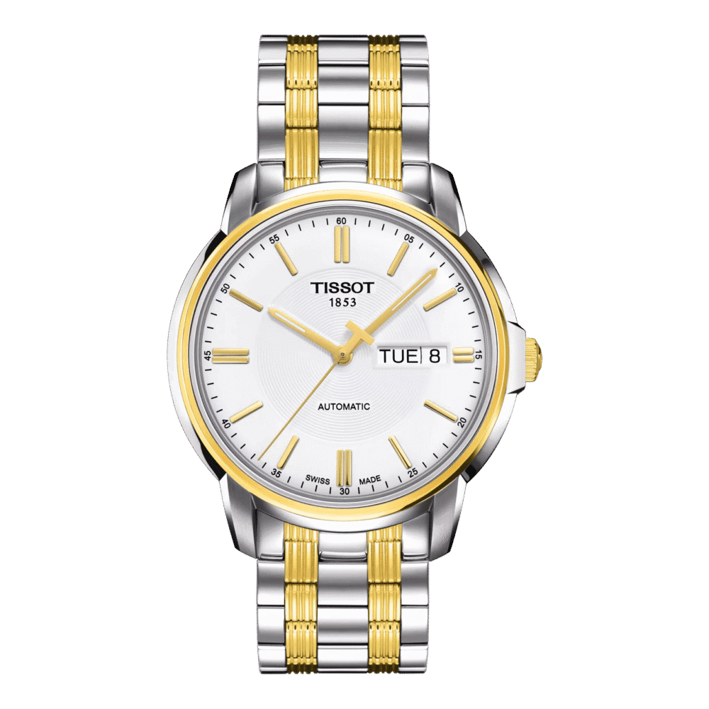 thearwatches_Reloj_Tissot_T065.430.22.031.00 Reloj Tissot Automatics III 39mm Plata/Bicolor T065.430.22.031.00
