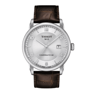 thearwatches_Reloj_Tissot_T086.407.16.037.00 Reloj Tissot Luxury Powermatic 80 41mm Plateado/Cuero Marrón T086.407.16.037.00