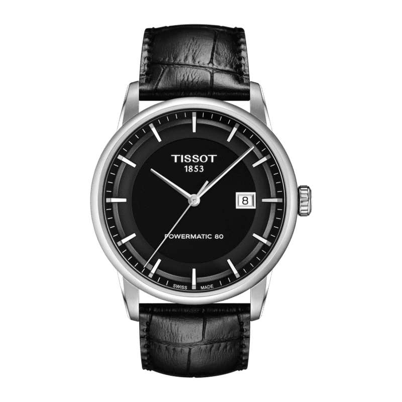 Reloj Tissot Luxury Powermatic 80 41mm Negro/Cuero Negro T086.407.16.051.00