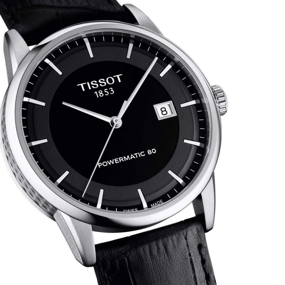 Reloj Tissot Luxury Powermatic 80 41mm Negro/Cuero Negro T086.407.16.051.00