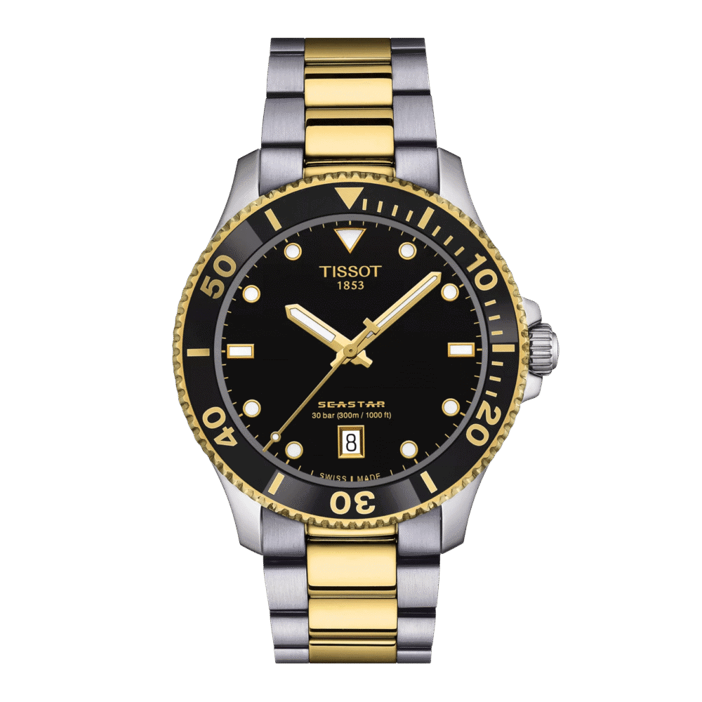 Reloj Tissot Seastar 1000 Quartz 40mm Negro T120.410.22.051.00