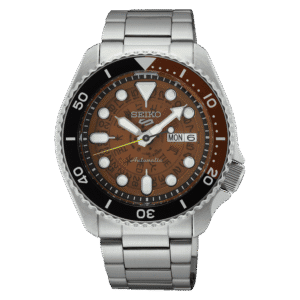 thearwatches-reloj-seiko-SRPJ47k1 Reloj SEIKO 5 Sport "Time Sonar" Skeleton Brown SRPJ47K1
