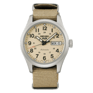 thearwatches-reloj-seiko-SRPJ83K1 Reloj SEIKO 5 Sports Field Beige SRPJ83K1