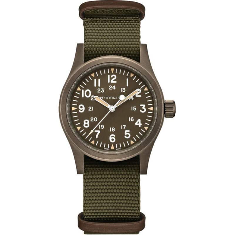 thearwatches-reloj-seiko-H69449961 Reloj Hamilton Khaki Field Green Dial 38mm H69449961