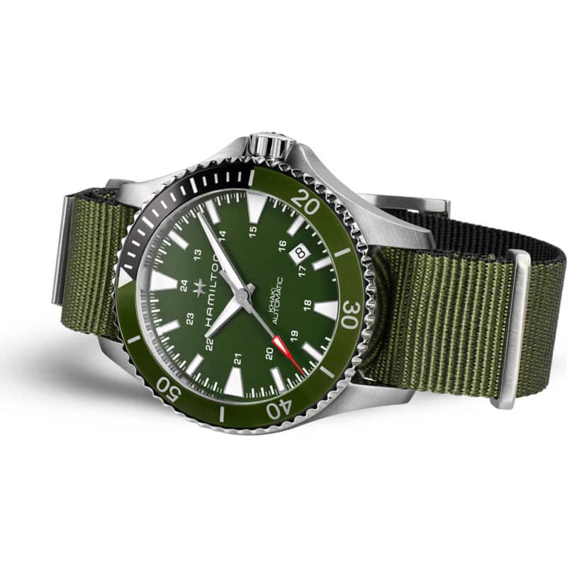 thearwatches-watch-hamilton-H82375961-1 Reloj Hamilton Khaki Navy Scuba Green Dial 40mm H82375961