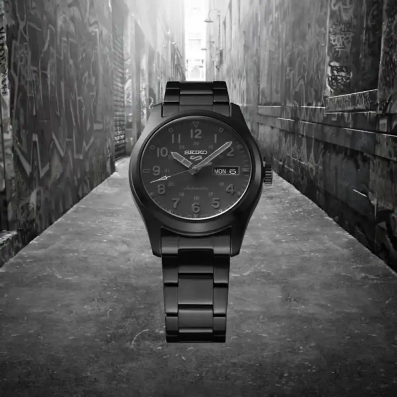 Reloj SEIKO 5 Sports PVD Black Field Series SRPJ09K1