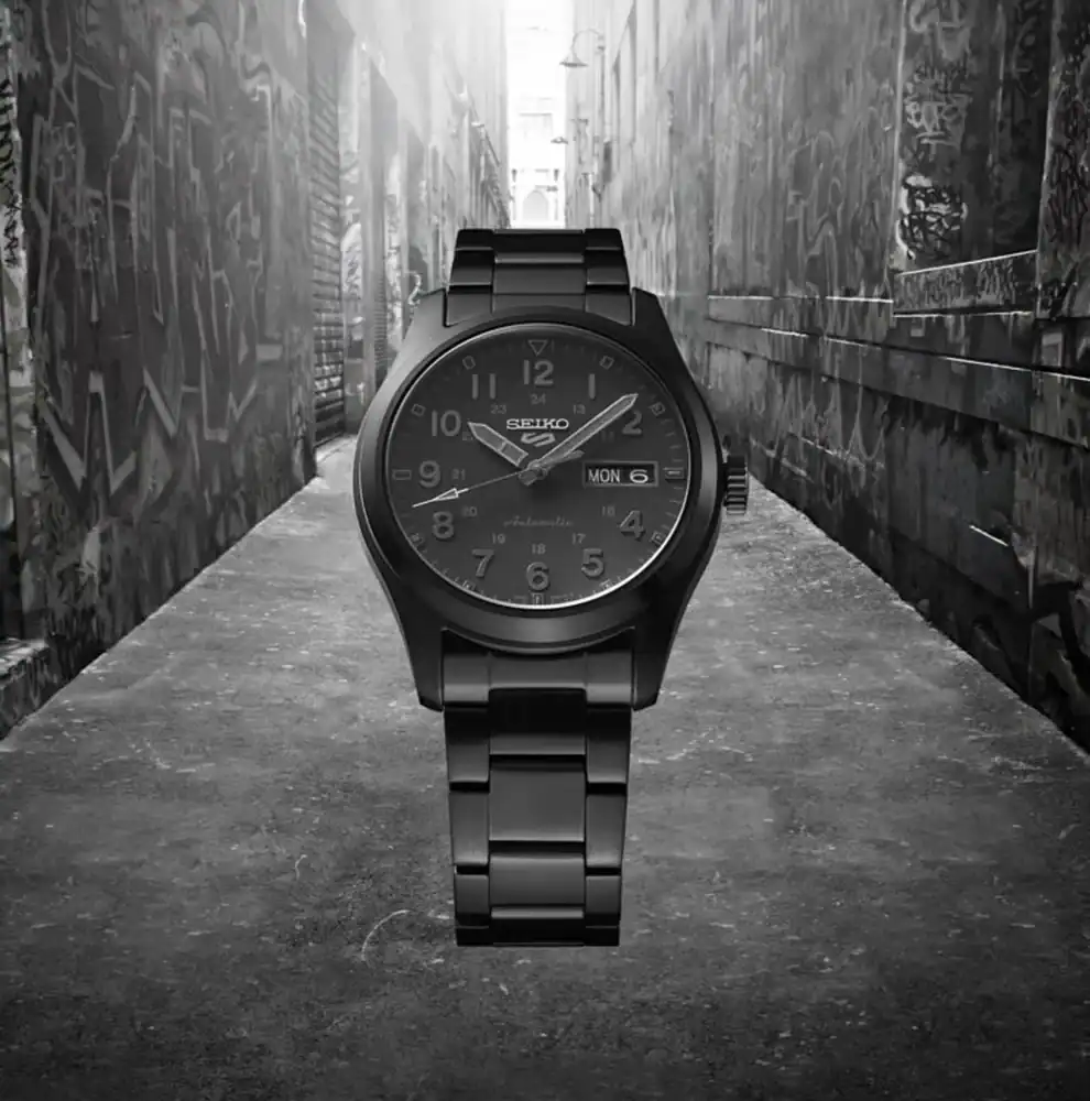 Reloj SEIKO 5 Sports PVD Black Field Series SRPJ09K1