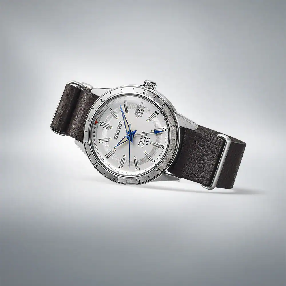 thearwatches-reloj-seiko-SSK015J1_2 Reloj SEIKO Presage Style 60’s GMT 110th Anniversary SSK015J1