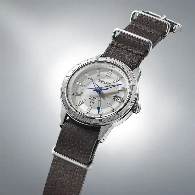 thearwatches-reloj-seiko-SSK015J1_3 Reloj SEIKO Presage Style 60’s GMT 110th Anniversary SSK015J1
