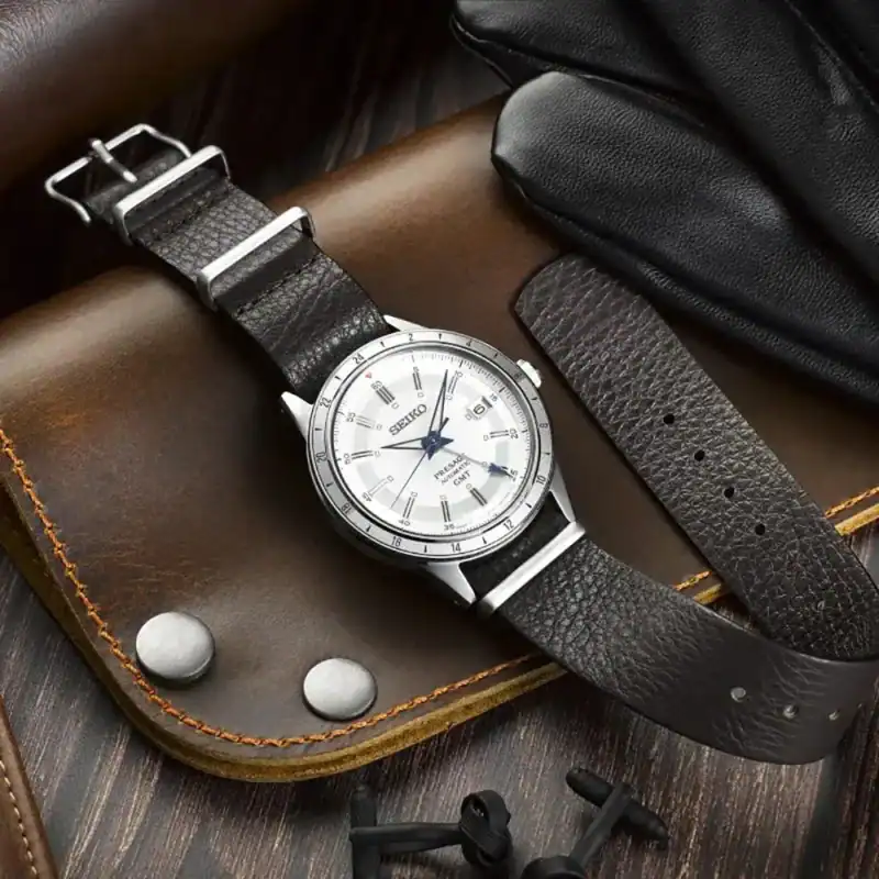 thearwatches-reloj-seiko-SSK015J1_4 Reloj SEIKO Presage Style 60’s GMT 110th Anniversary SSK015J1