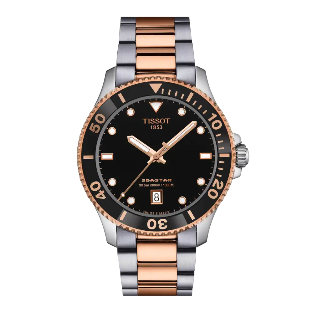 Reloj Tissot Seastar 1000 Quartz 40mm Negro T120.410.22.051.01