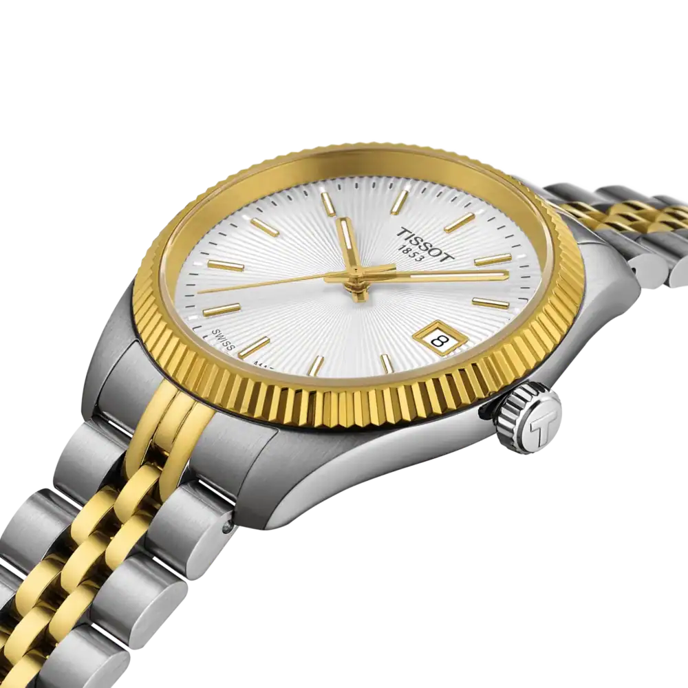 thearwatches_Reloj_Tissot_T156.210.22.031.00_5 Reloj Tissot Ballade 34 mm Quartz Silver Two Tones T156.210.22.031.00